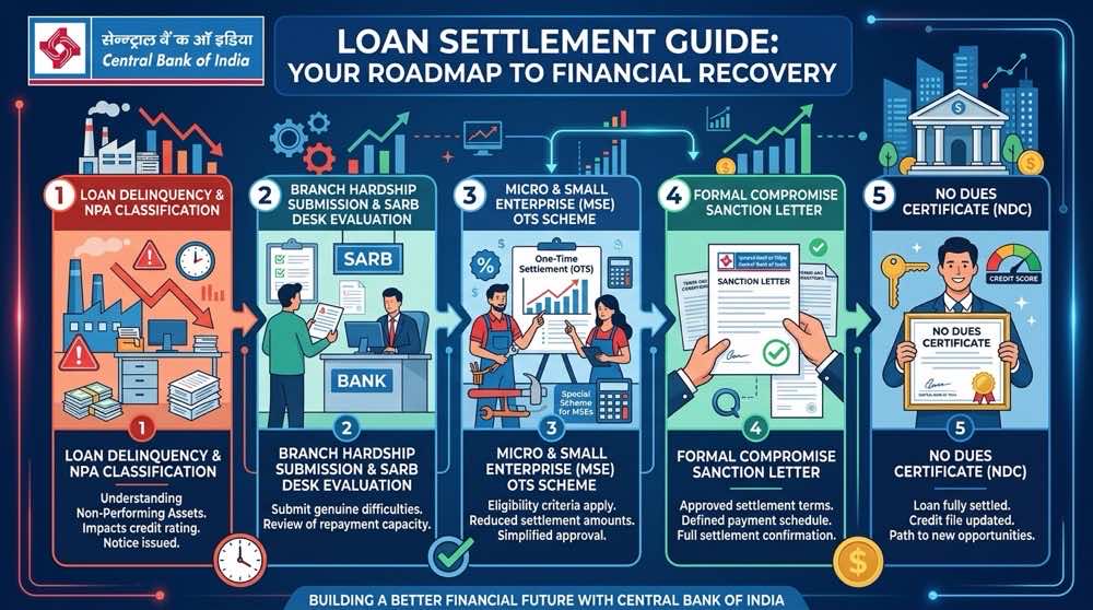 Central Bank of India Loan Settlement Process and OTS Debt Relief Roadmap