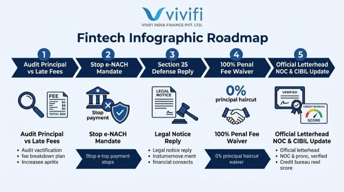 Vivifi India Finance and FlexSalary loan default resolution timeline and recovery defense guide