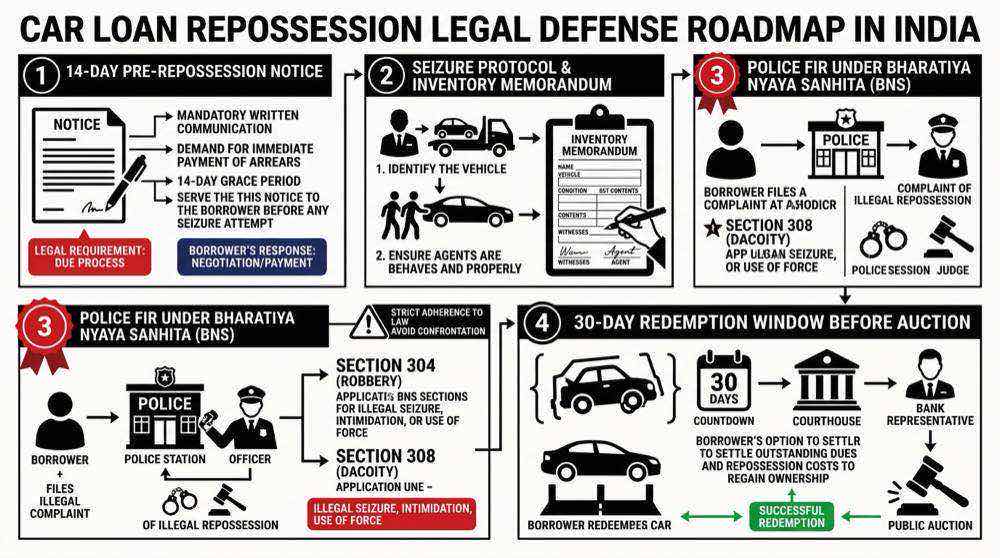 Car loan repossession defense roadmap under Supreme Court rulings and RBI notice rules