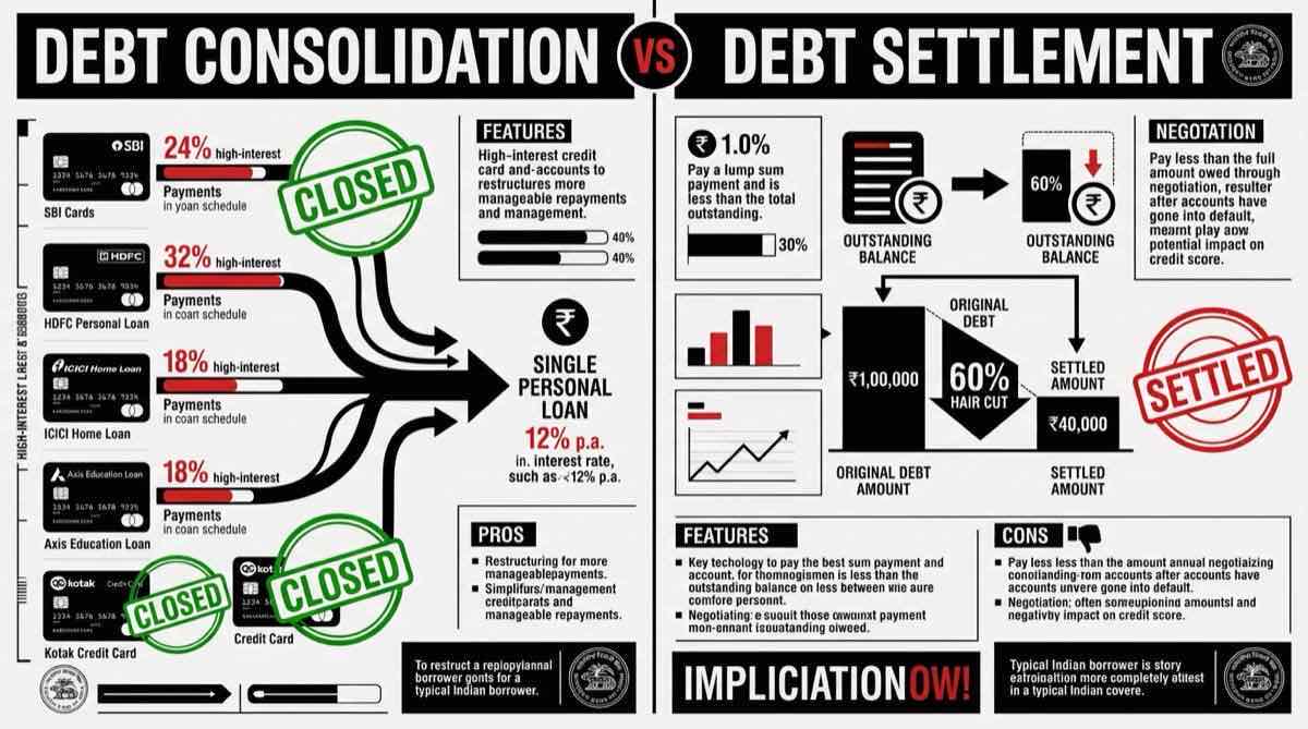 Indian Debt Consolidation vs Loan Settlement Matrix